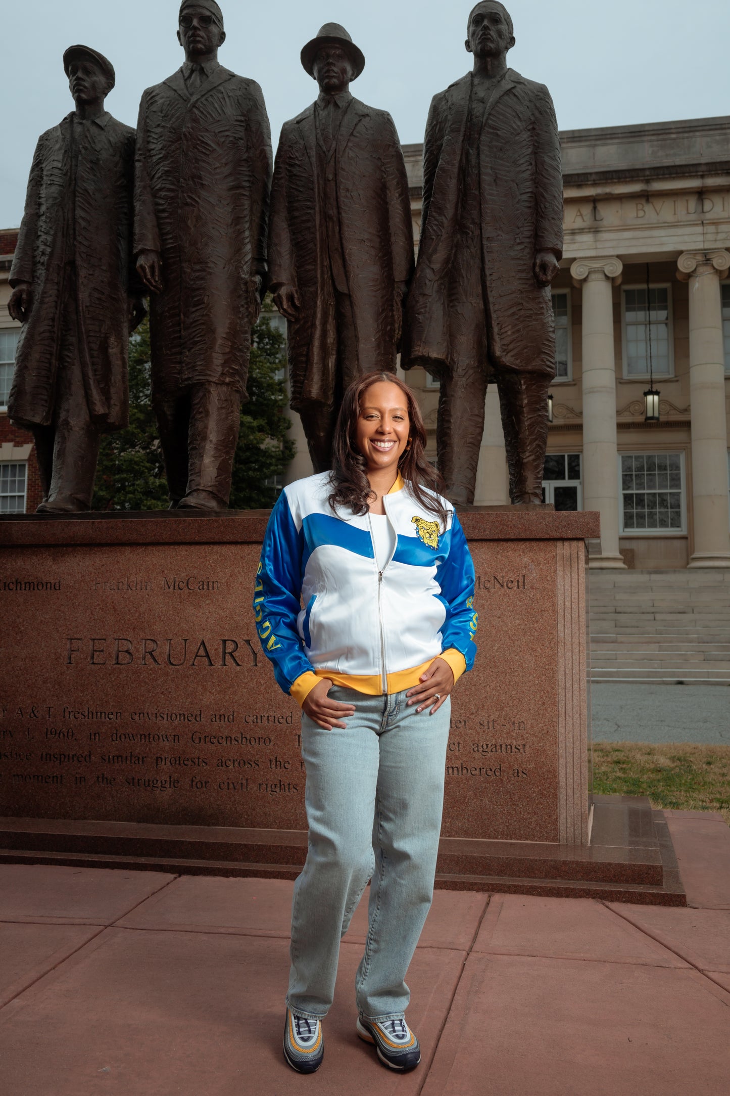 Aggie Satin Bomber Jacket - Unisex Adult