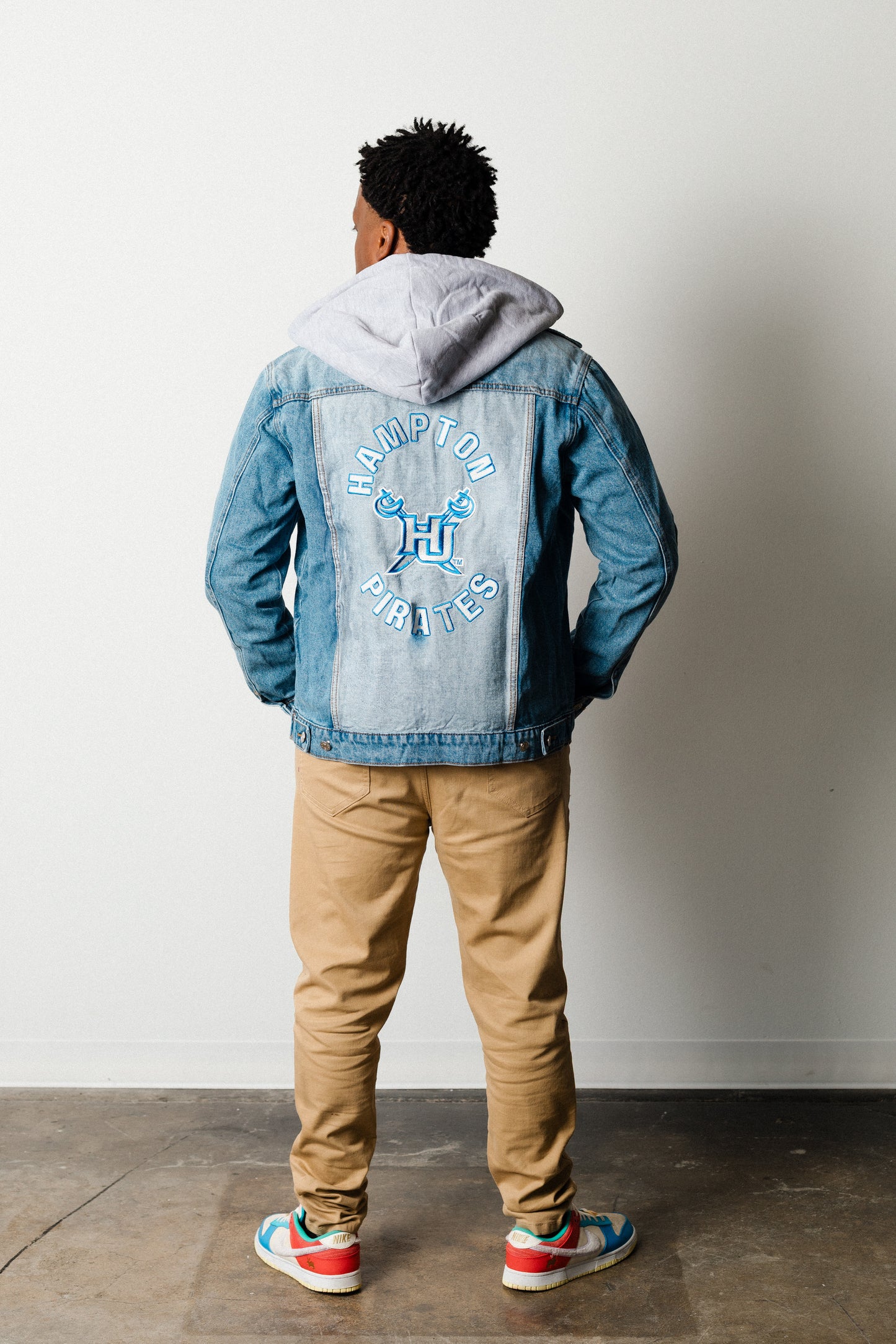 HAMPTON PIRATES BLUE Adult Denim Jacket