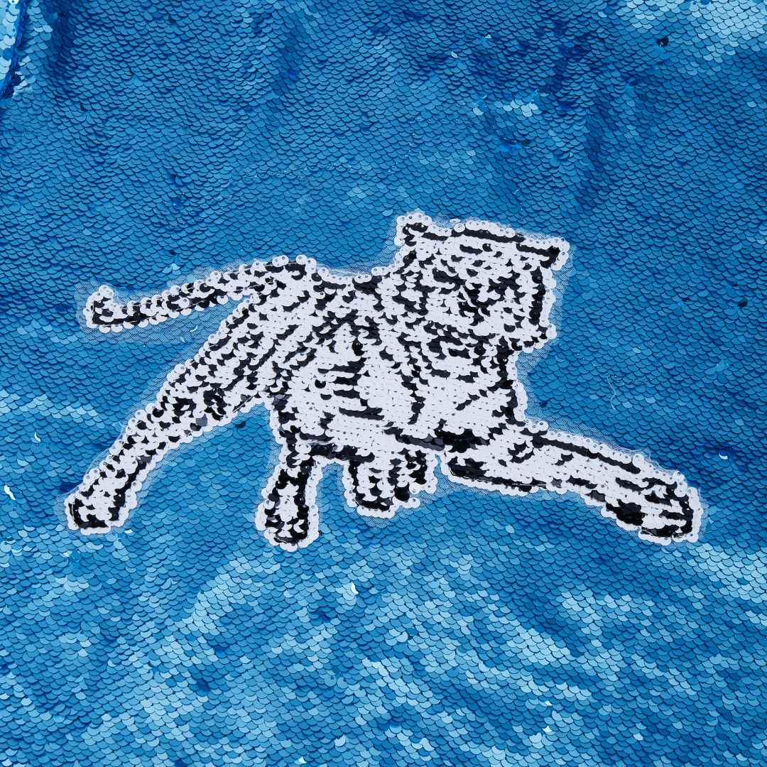 Jackson State Women's Blue Sequin Bomber Jacket