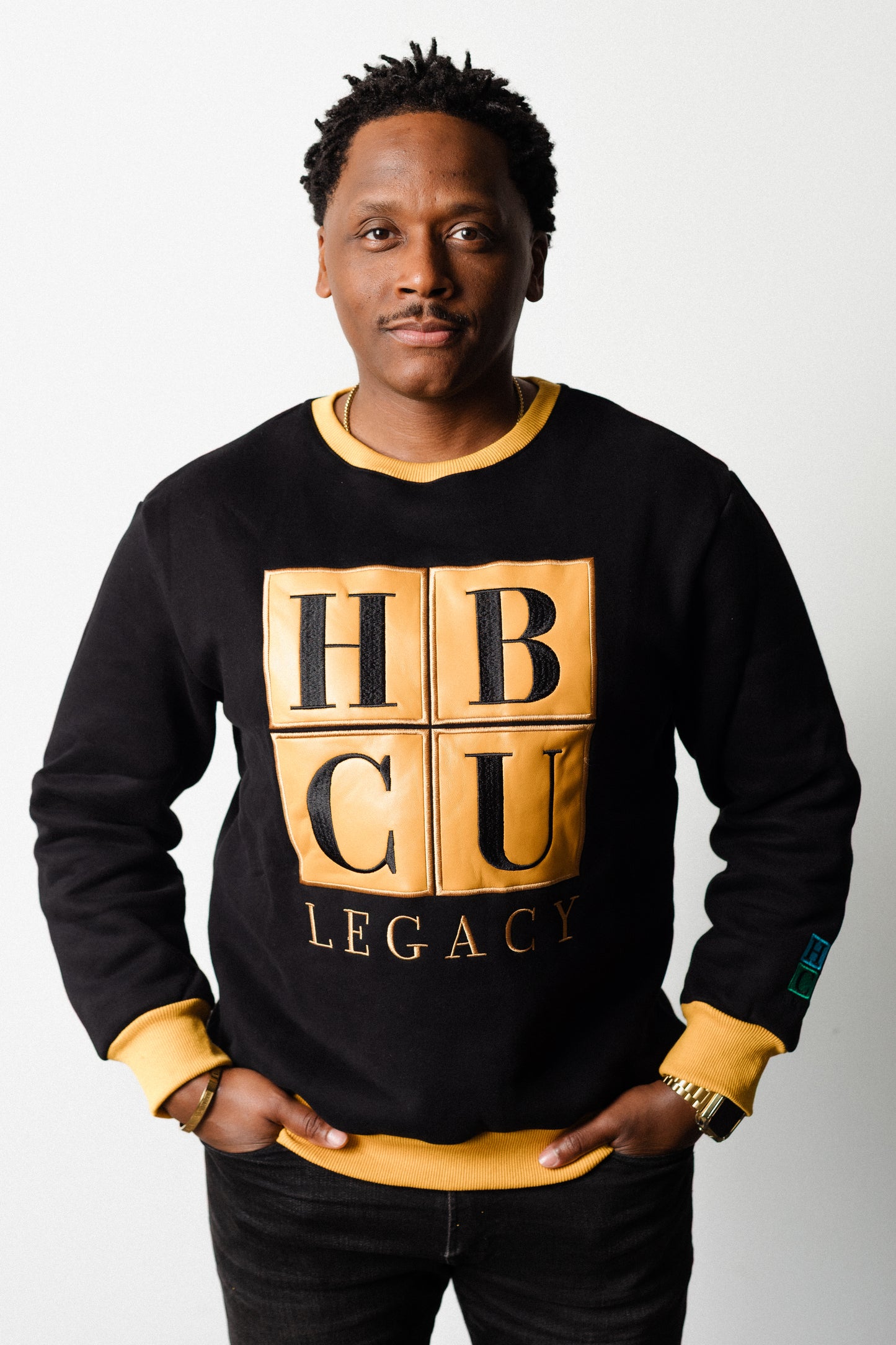 Black & Gold HBCU Legacy Adult Crewneck