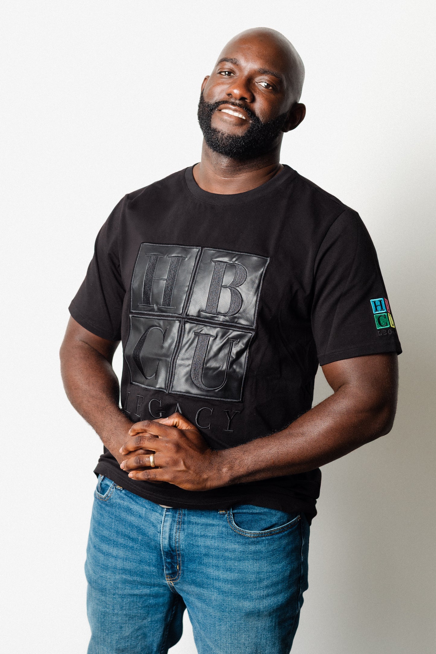 HBCU Legacy Adult T-Shirts (Black on Black)