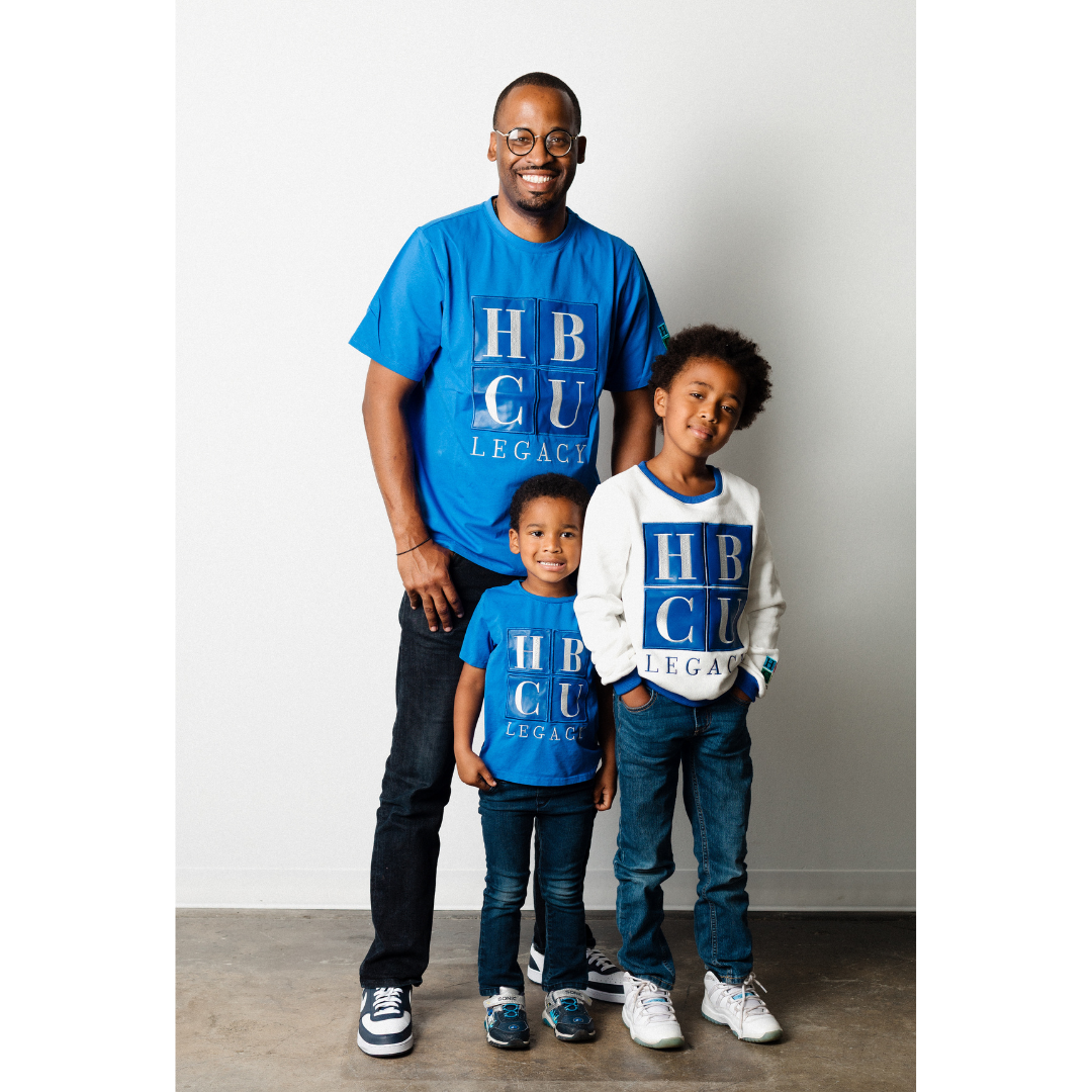 HBCU Legacy Adult T-Shirts (Blue & White)