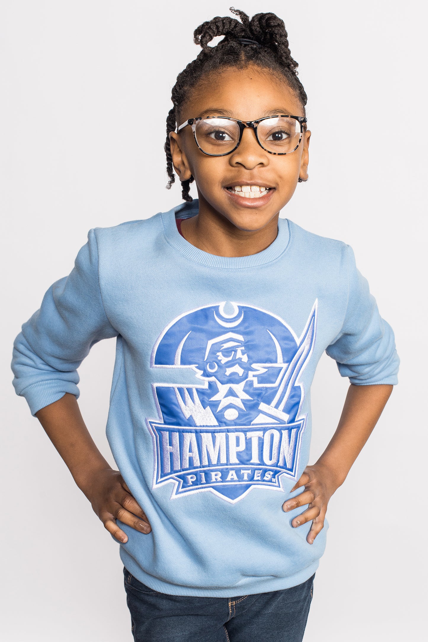 Hampton University Pirates Youth Crewneck