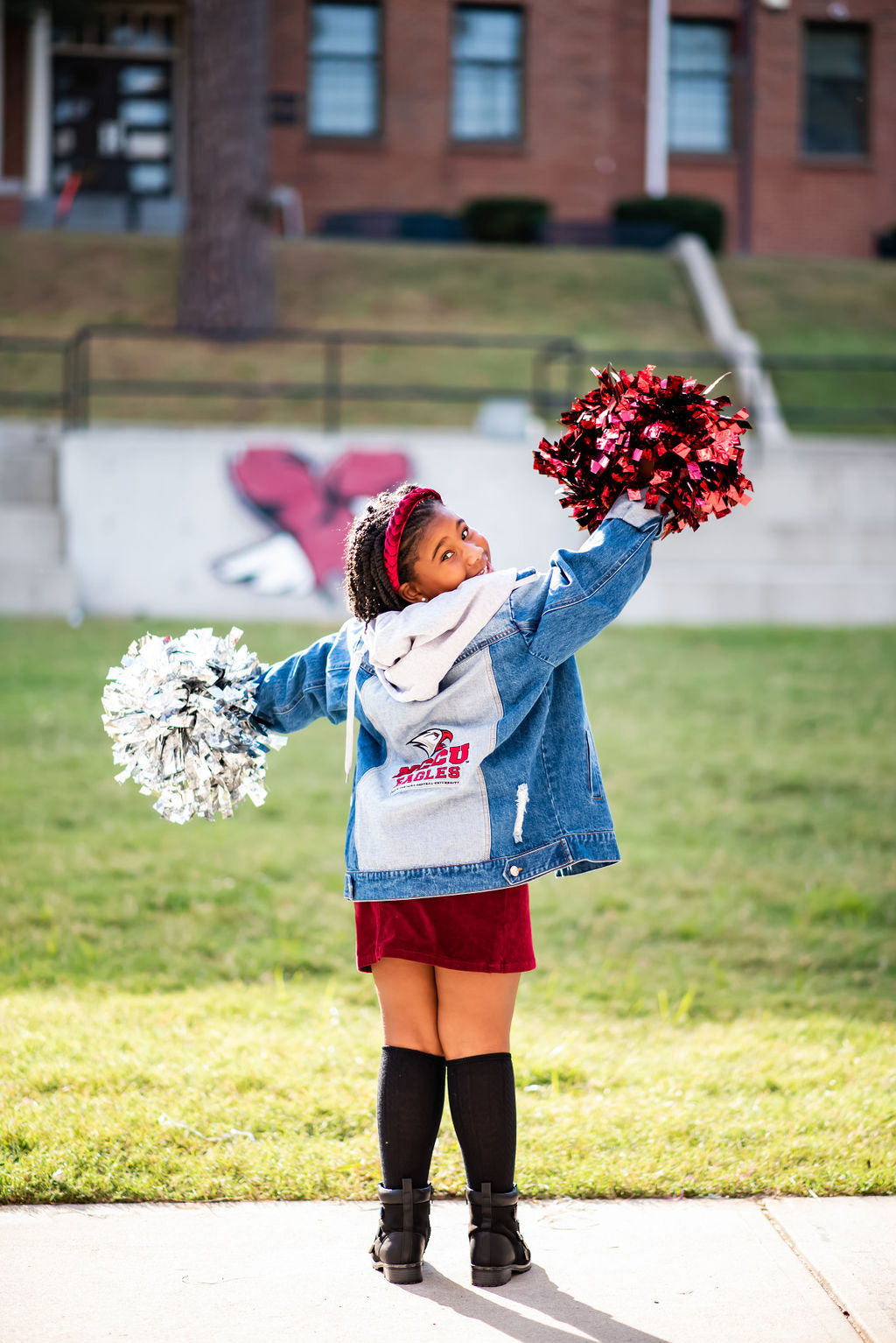 NCCU Eagle Youth Denim Jacket