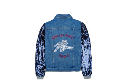 Jackson State University Sequin Denim Jacket (Girls)