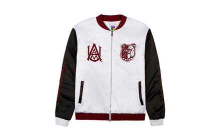 Alabama A&M Satin Bomber Jacket - Unisex Adult