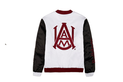 Alabama A&M Satin Bomber Jacket - Unisex Adult