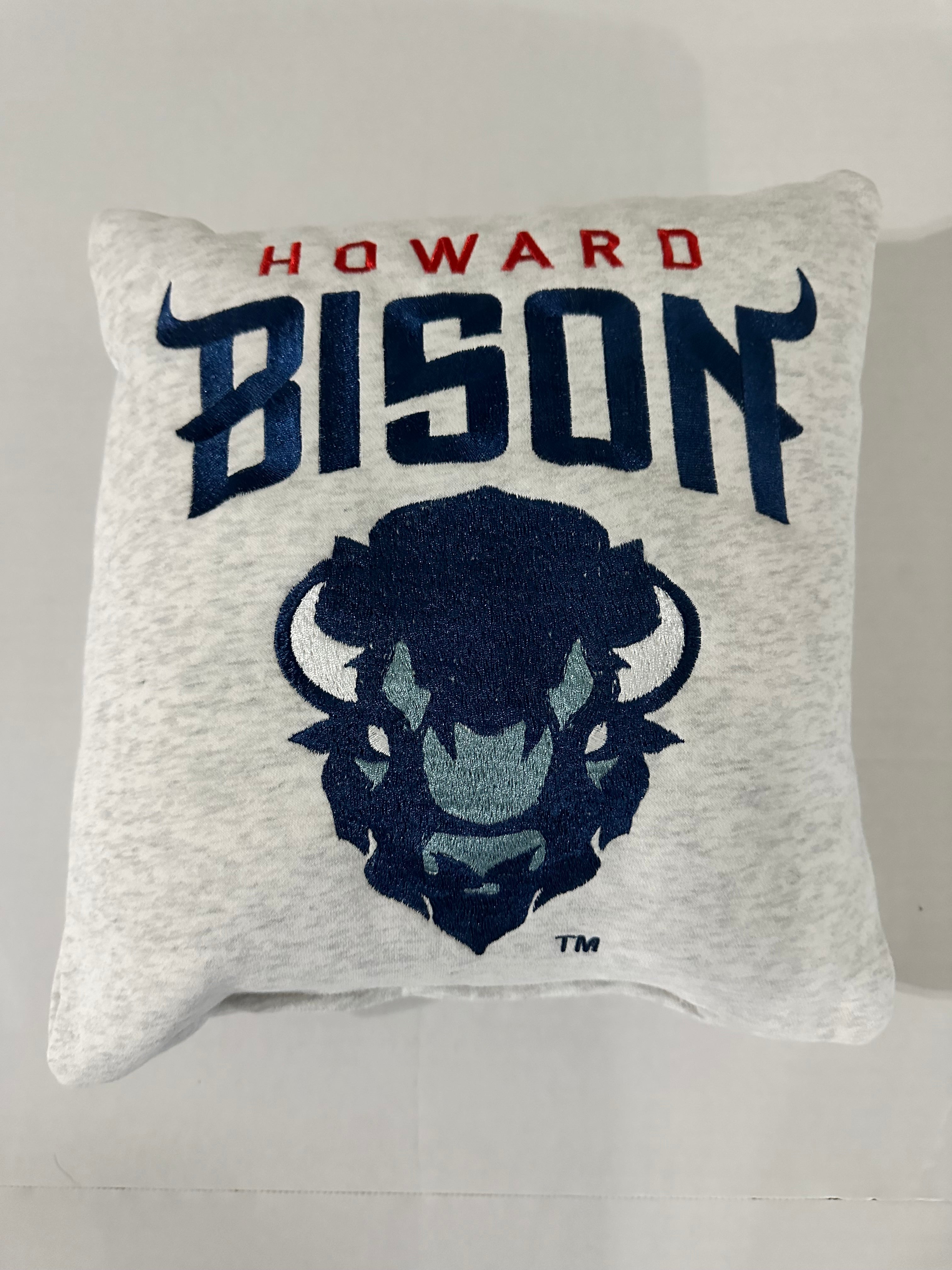 Howard Bison 12x12 Decorative Pillow