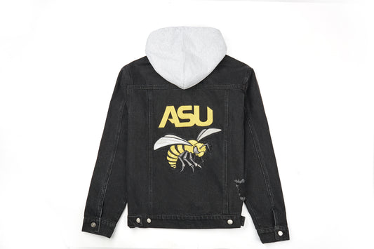 Alabama State University - BLACK Denim Jacket-Unisex Adults