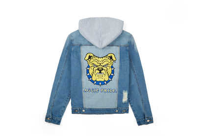 Aggie Pride Bulldog - BLUE Adult Denim Jacket