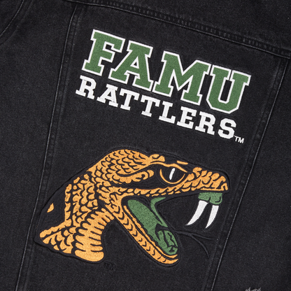 Florida A&M BLACK Denim Jacket-Unisex Adults