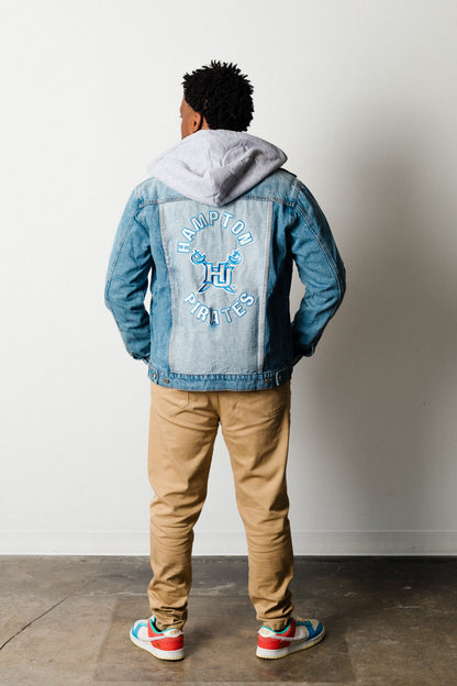 HAMPTON PIRATES BLUE Adult Denim Jacket