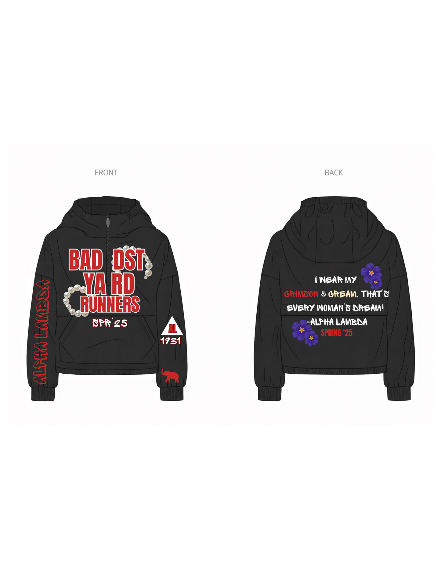 DST “Bad DST Yard Runners” Windbreaker Jacket ❤️🐘