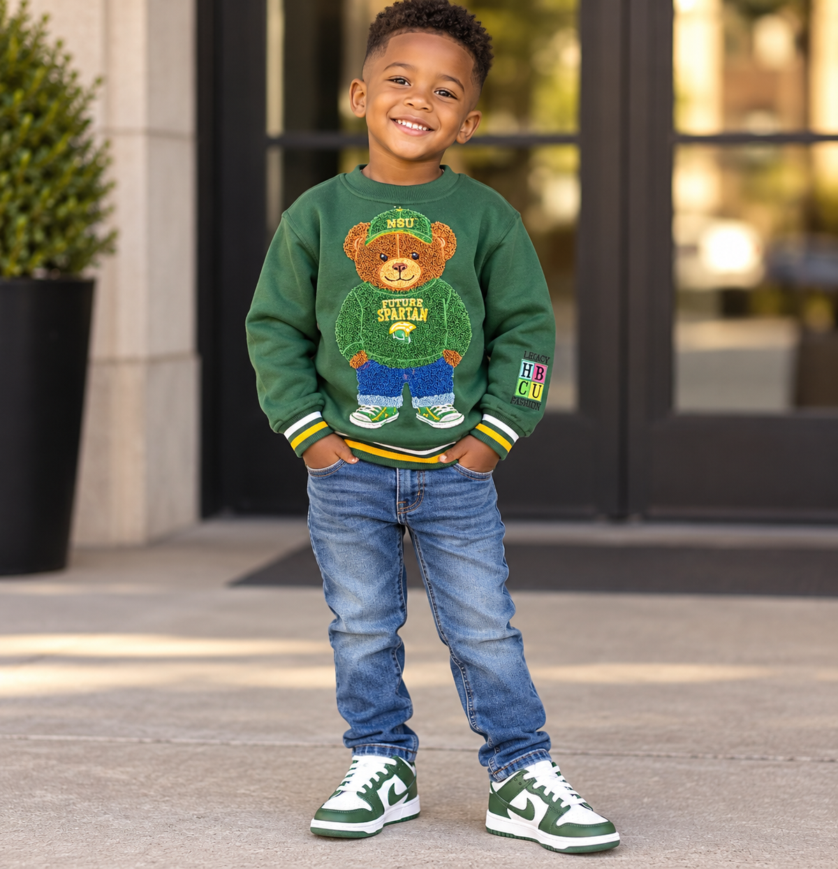 Future Spartan Teddy Bear Sweatshirt
