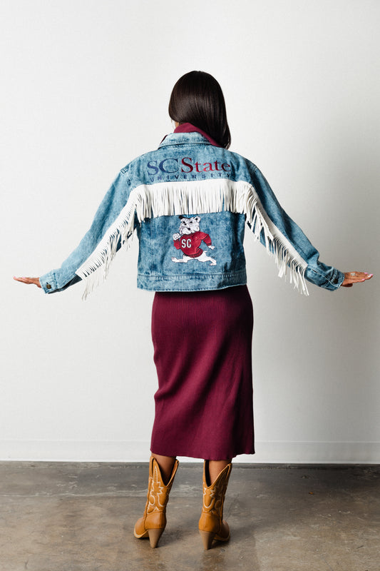 South Carolina State Cowgirl Denim Jacket