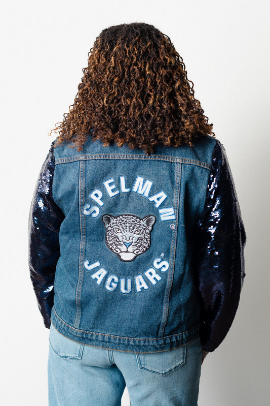 Spelman Ladies Sequin Denim Jacket