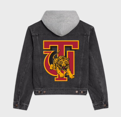 Tuskegee Tigers -Black Denim Jacket Adult