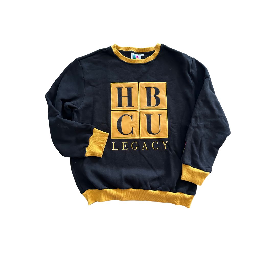 Black & Gold HBCU Legacy Adult Crewneck