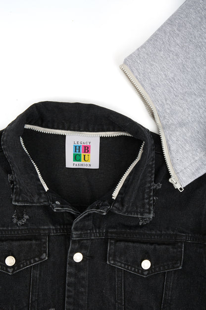 Alabama State University - BLACK Denim Jacket-Unisex Adults