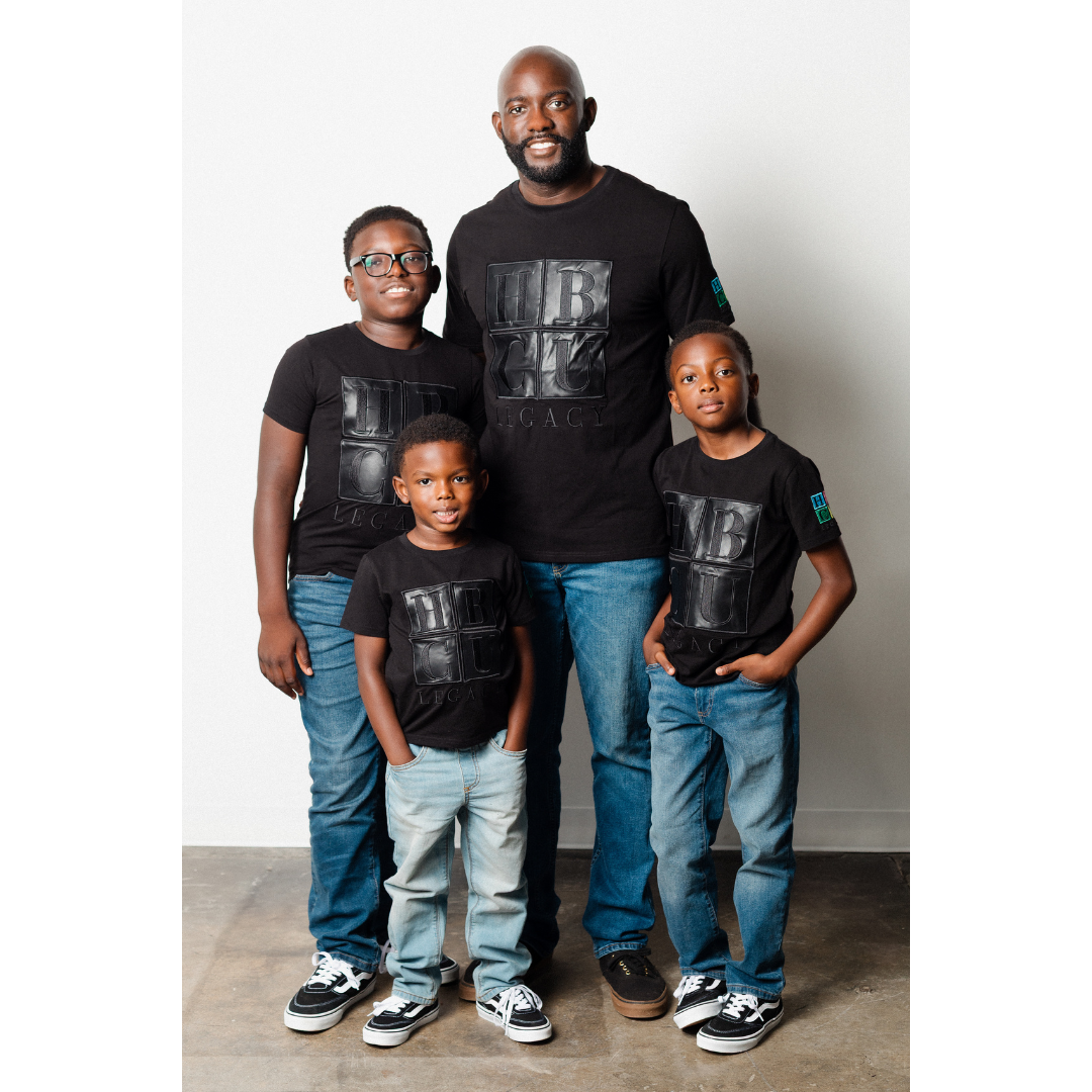 HBCU Legacy Youth T-Shirts - Black on Black