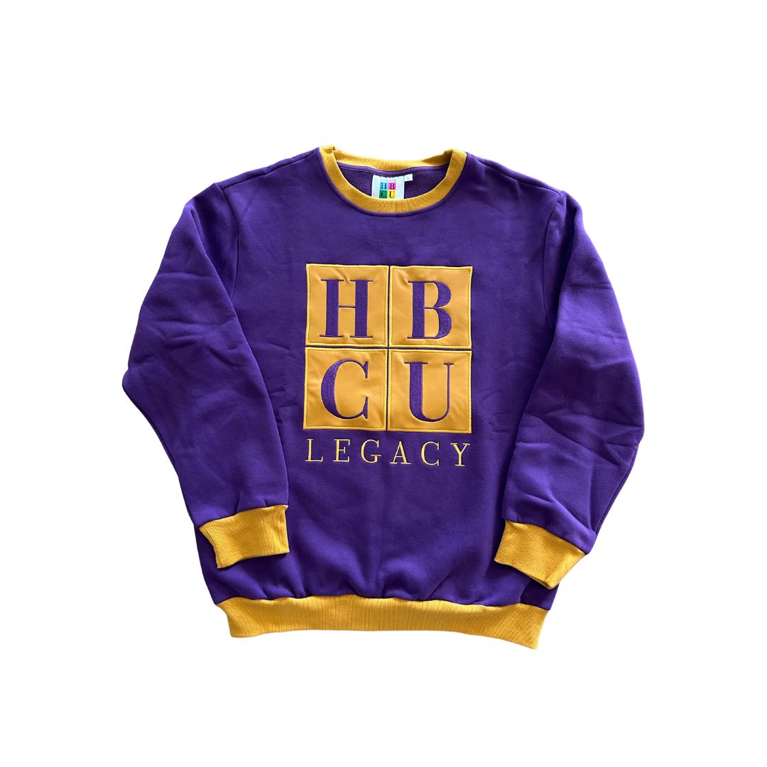 Purple & Gold HBCU Legacy Adult Crewneck