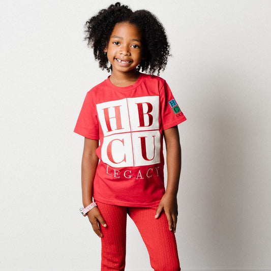 HBCU Legacy Youth T-Shirts - Red & White