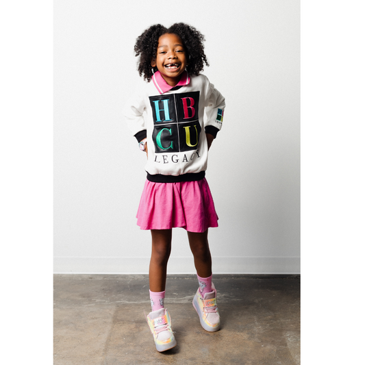 Black and White HBCU Legacy Kids Crewneck