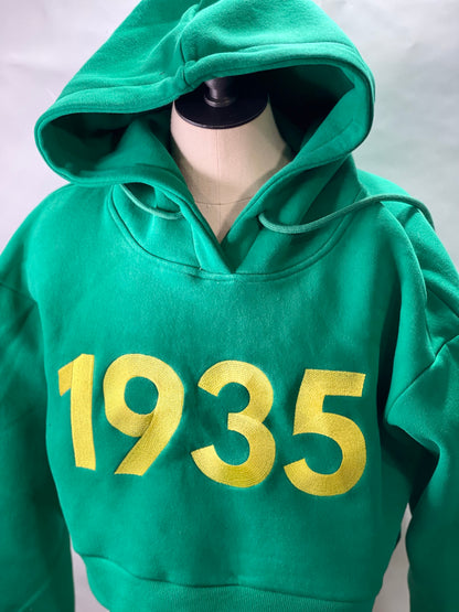 1935 Norfolk State Cropped Hoodie