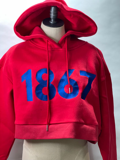1867 Howard University Cropped Hoodie