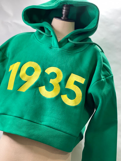 1935 Norfolk State Cropped Hoodie