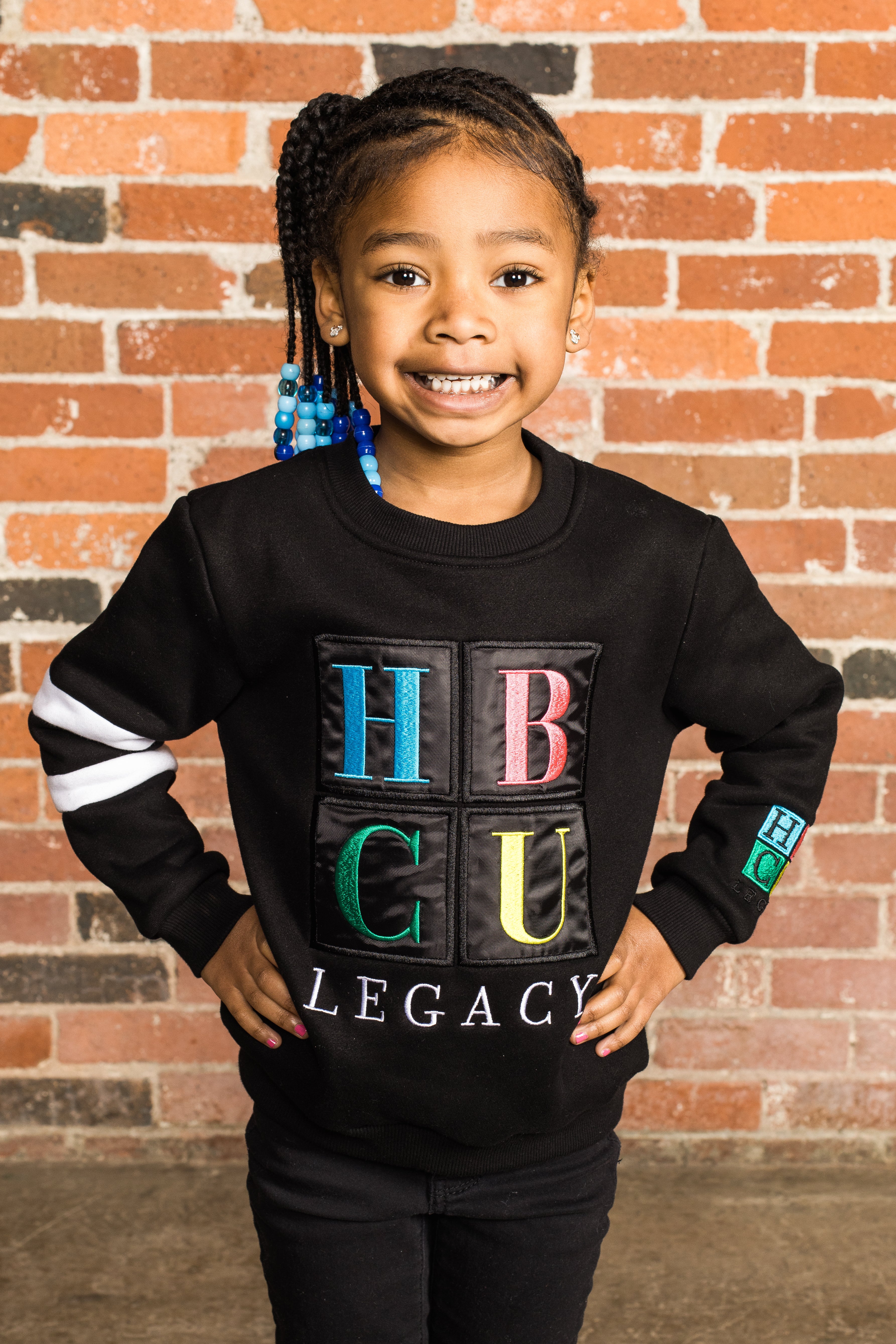 HBCU Legacy Youth  Crewneck - Color on Black