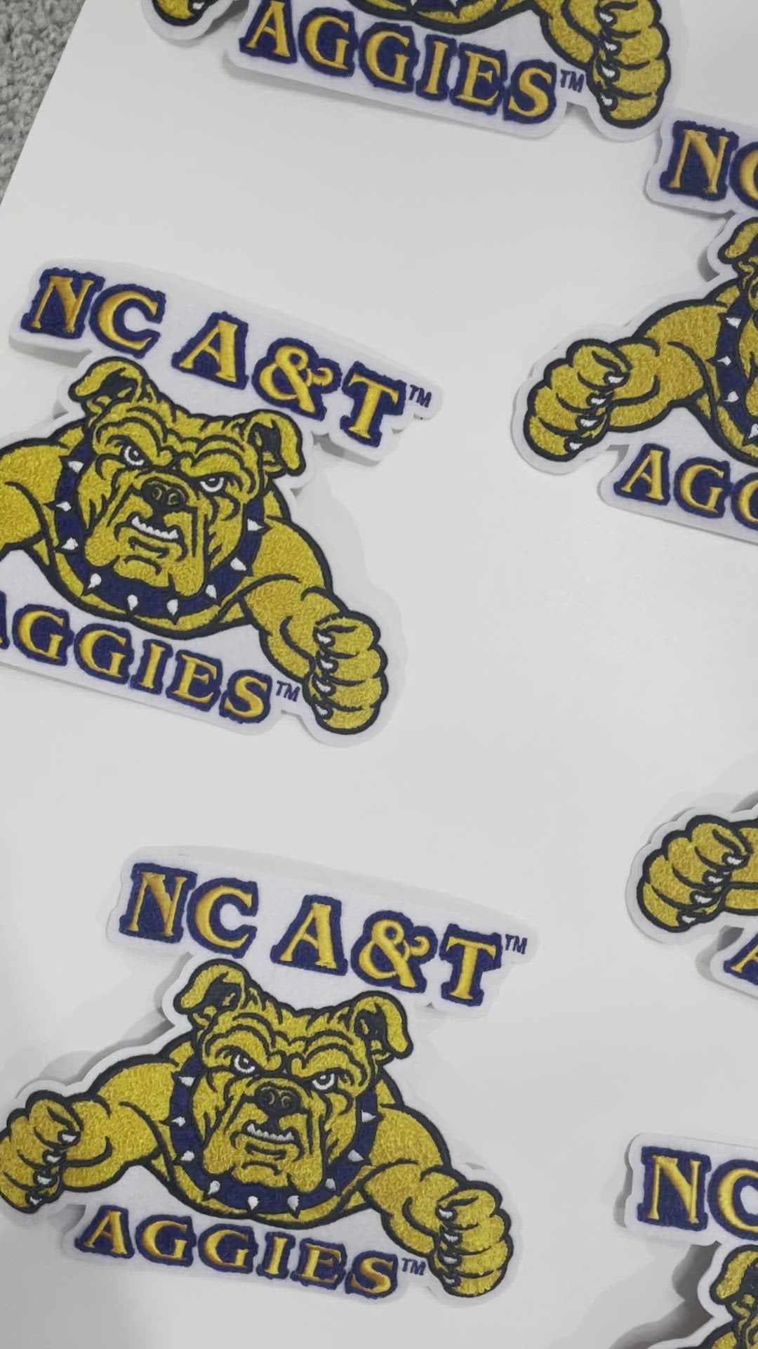NCAT AGGIE Sew-on patches