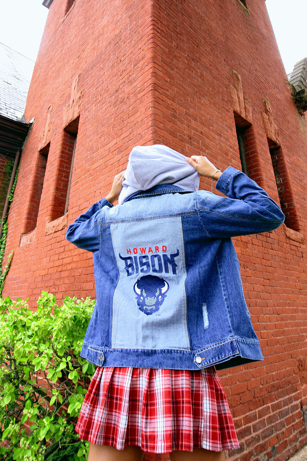 Howard Bison Adult Denim Jacket